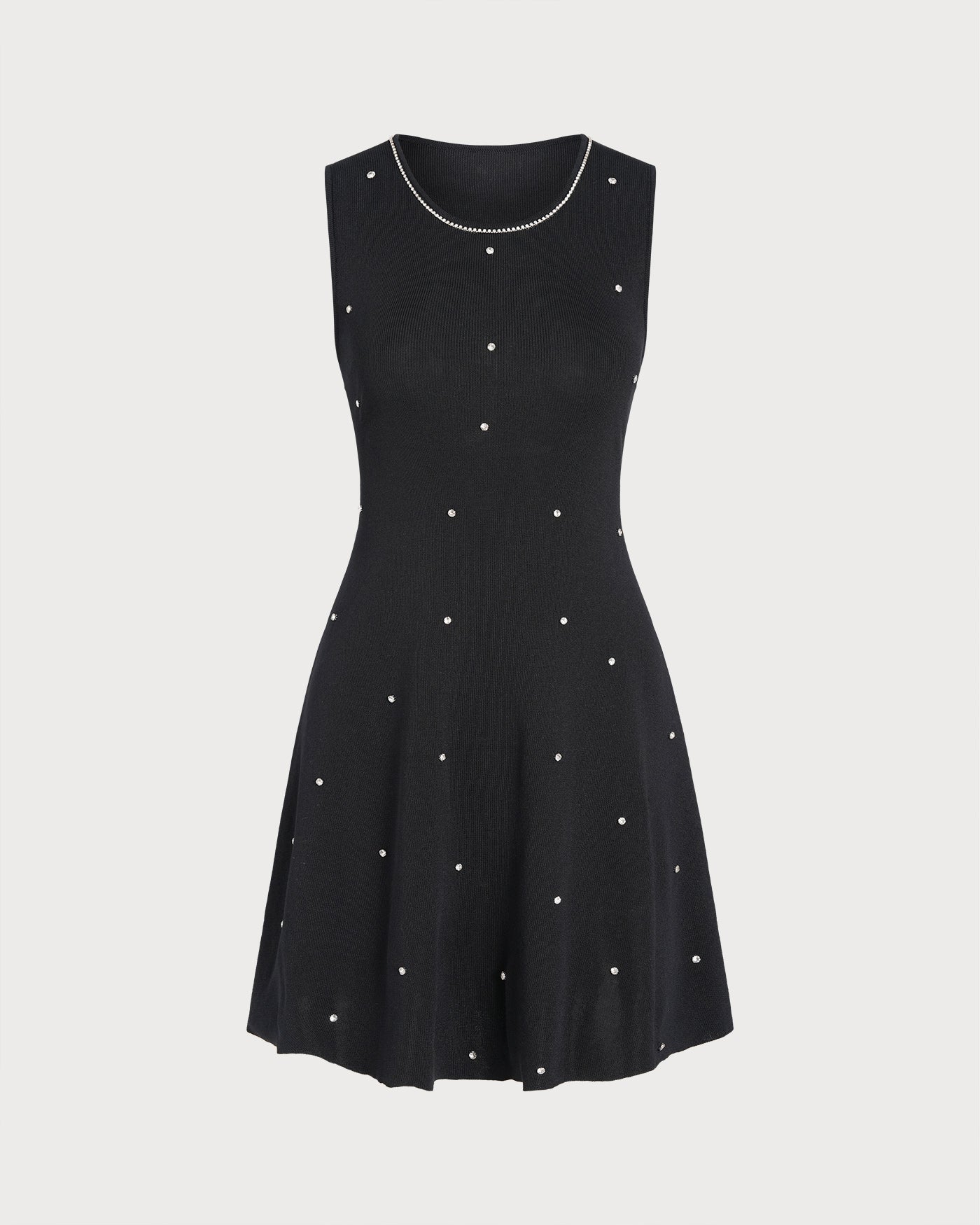 Minivestido Negro Sin Mangas