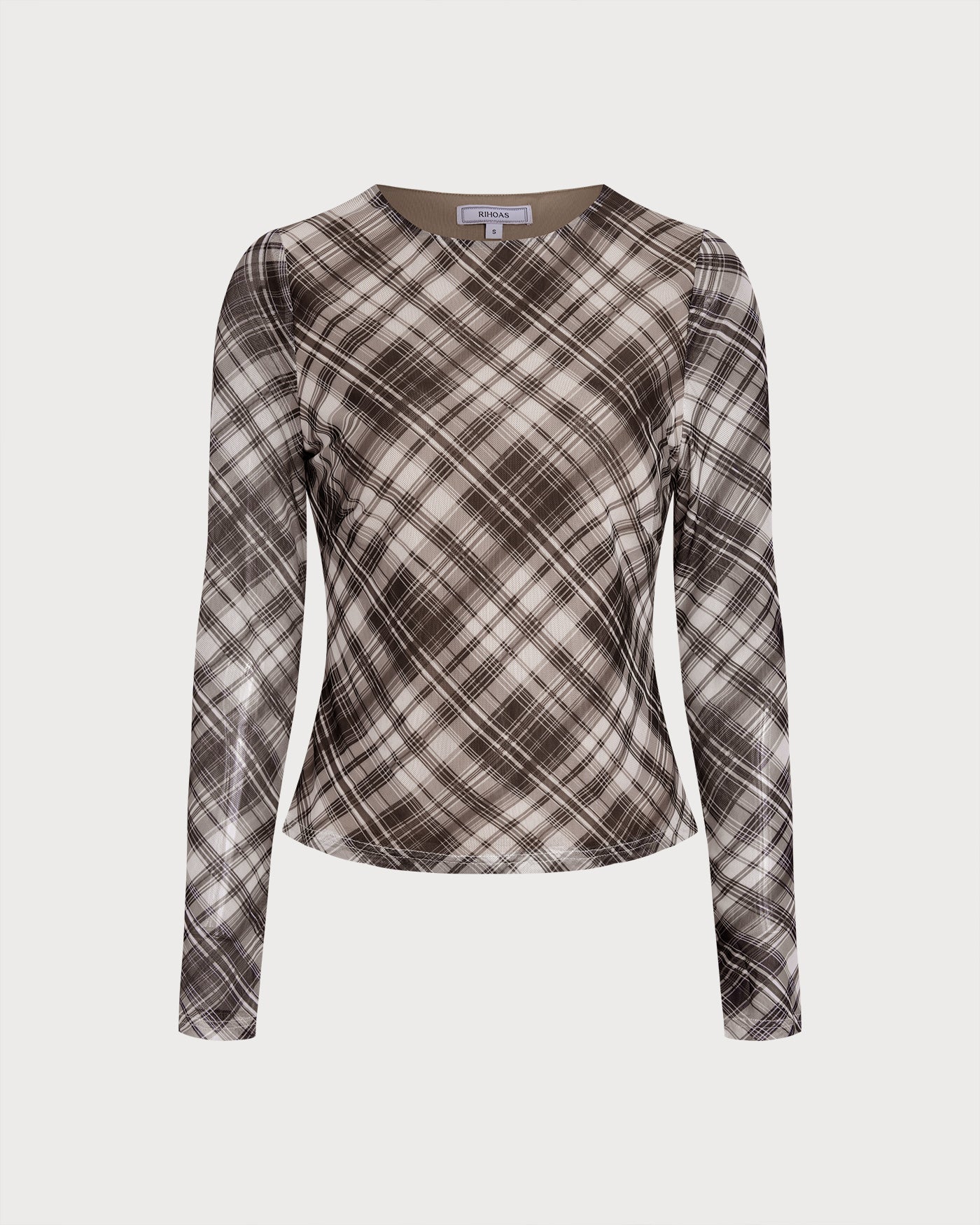 Plaid See Through Tee