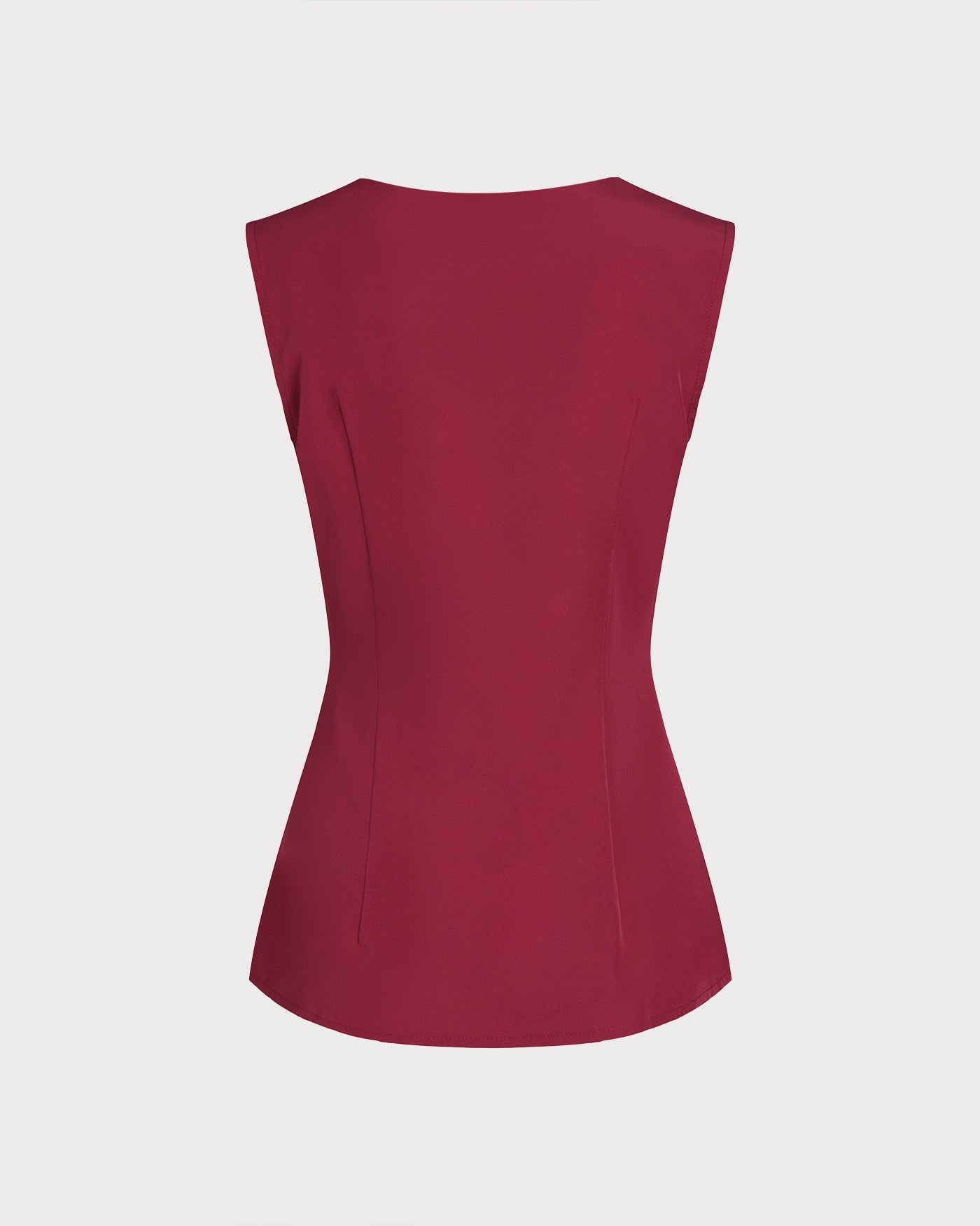 Red Single Breasted Vest